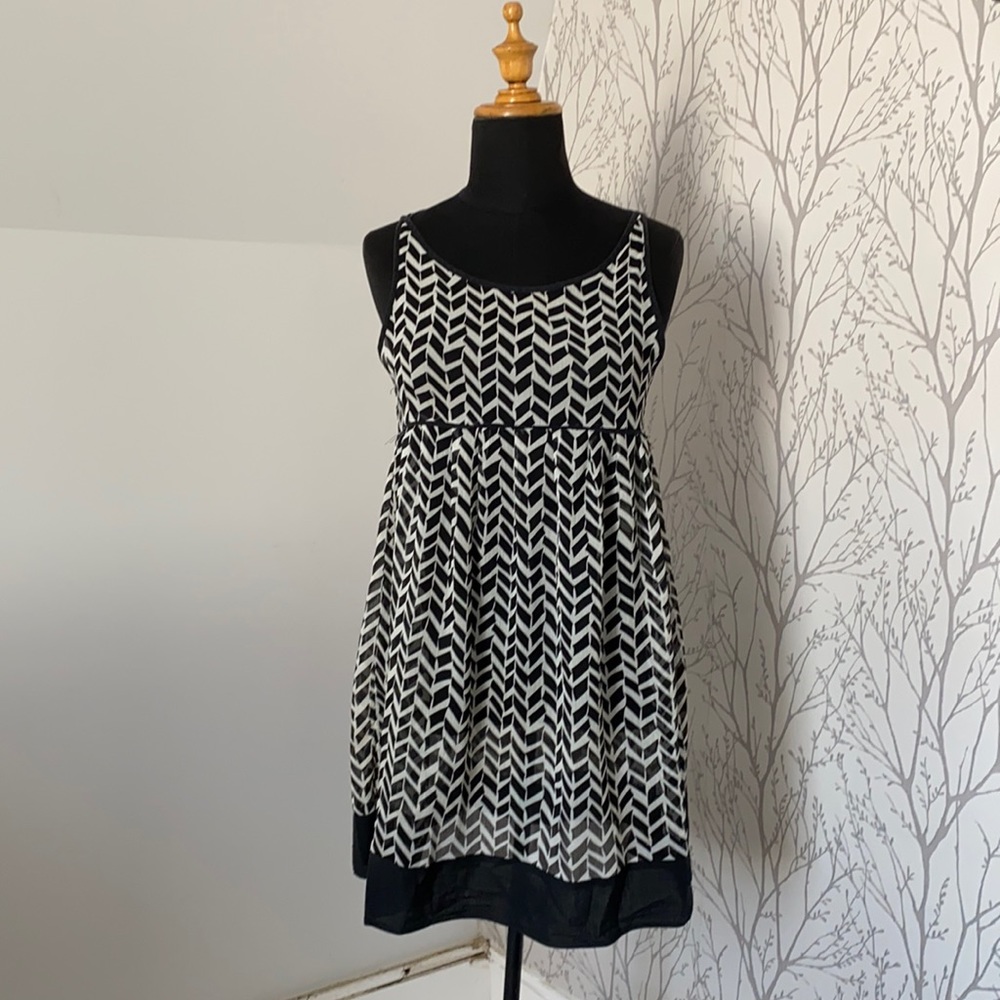 Urban Outfitters Black & White Empire Waist dress